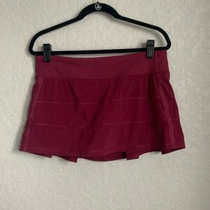 Lululemon athletica Dark Red Skirt size 10 REG